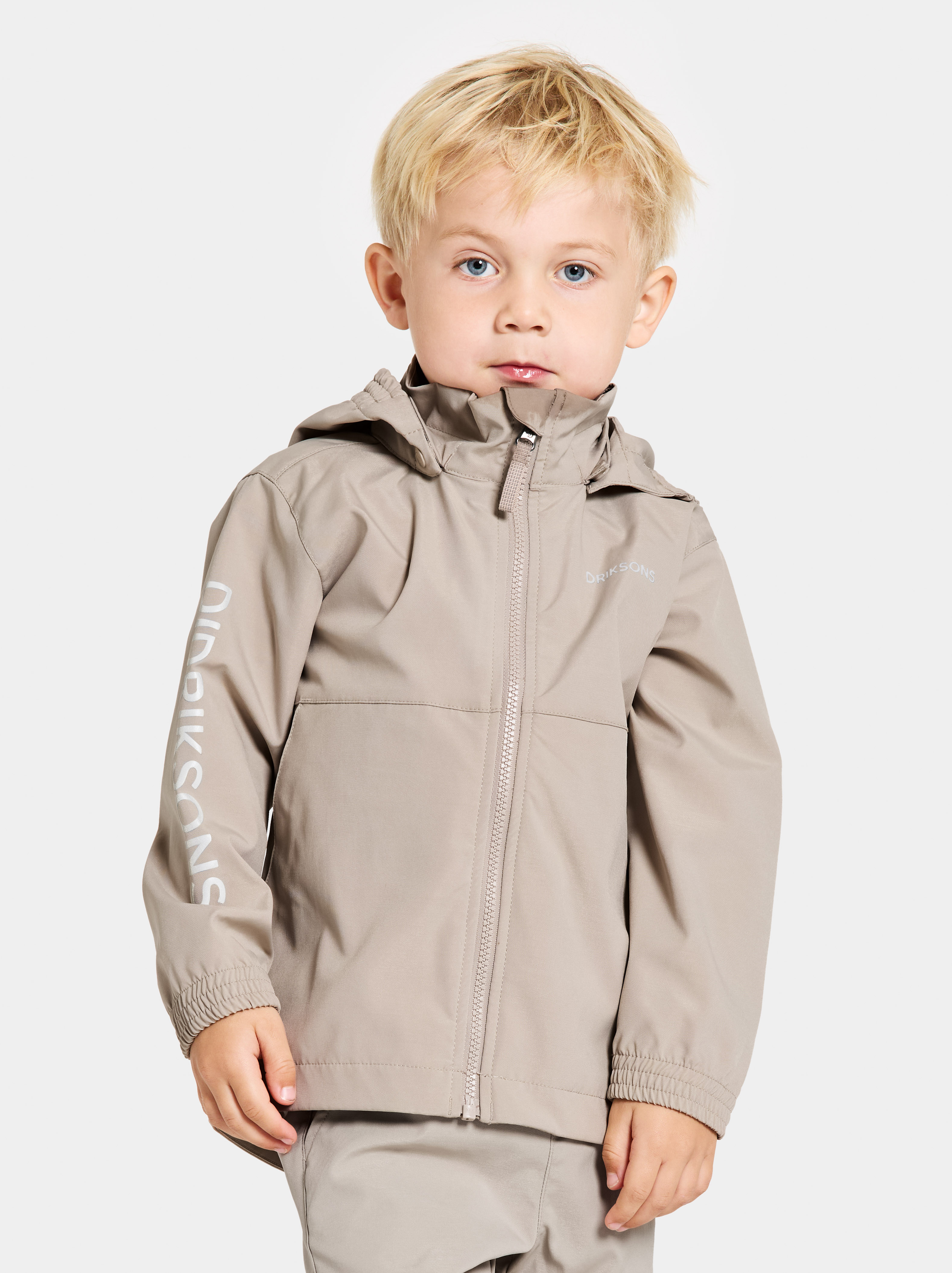 Didriksons Hindbær Vindjakke, Beach beige, 130