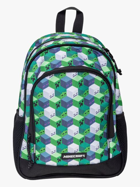Minecraft Rygsæk 10L, Grøn/Sort