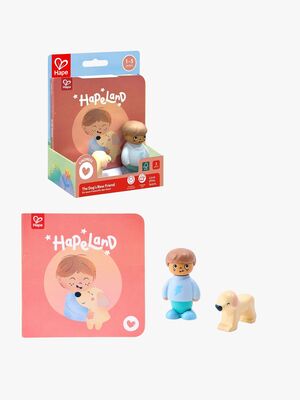 Hape Eventyrbog med Legesæt The Dog's New Friend