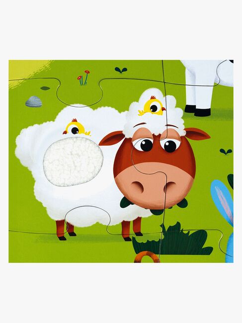 Janod Tactile Puslespil Bondegårdsdyr 20 Dele