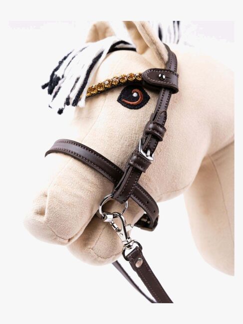 My Hobby Horse Hovedtøj med Guldstene, Brun