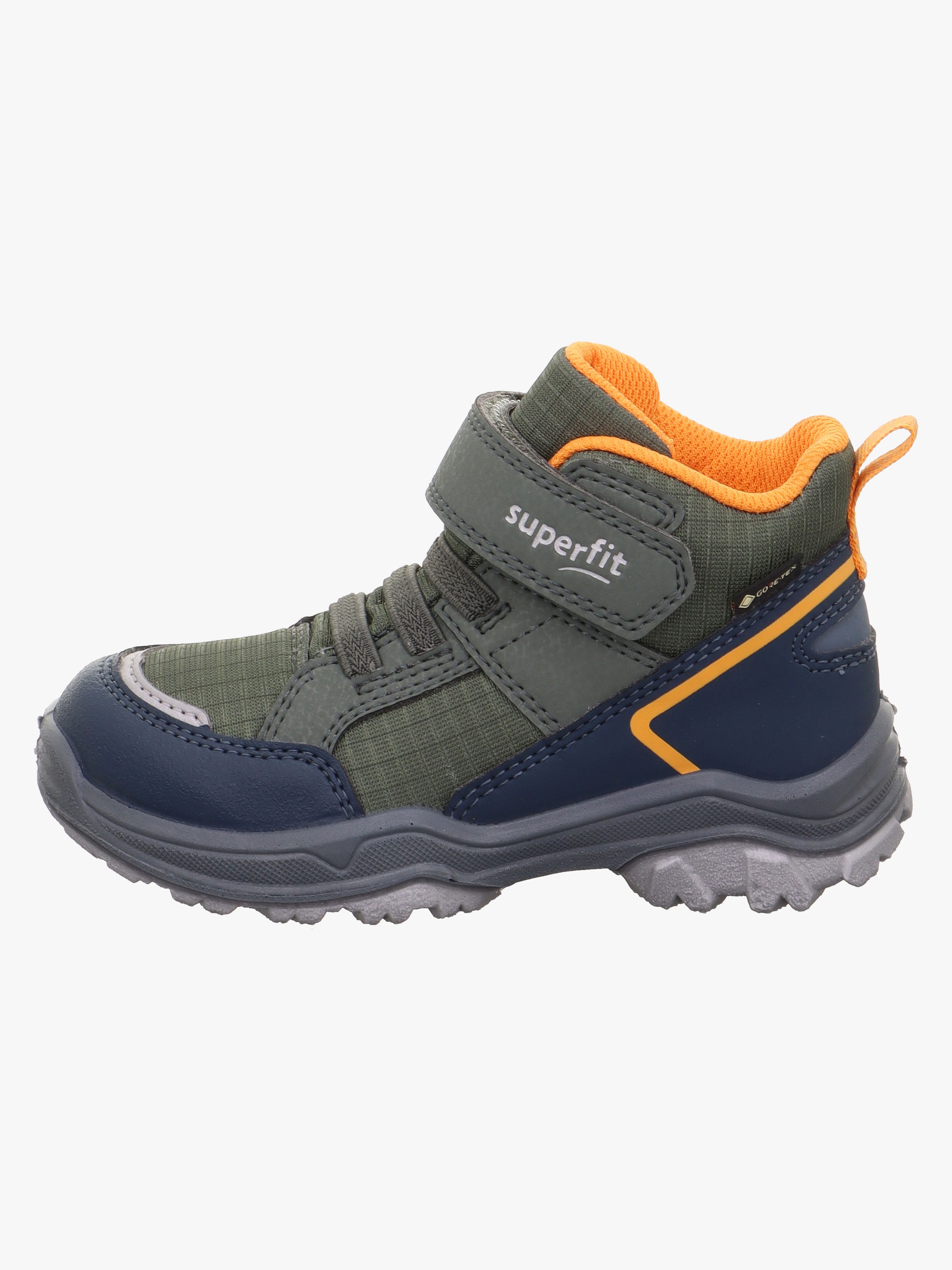 Superfit Jupiter GTX Vandtætte Mid Sneakers, Green/Orange, 37