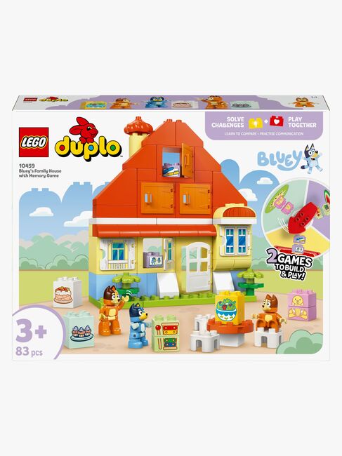 LEGO DUPLO Bluey 10459 Blueys families hus med huskespil