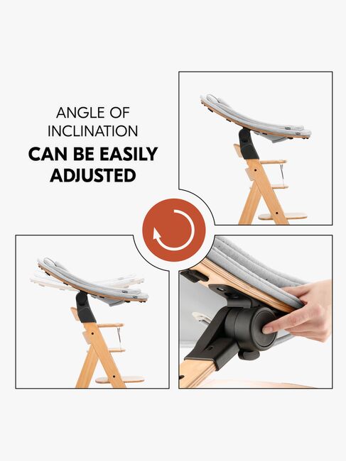 Hauck Eco 3-i-1 Skråstol til Højstol, Light Grey