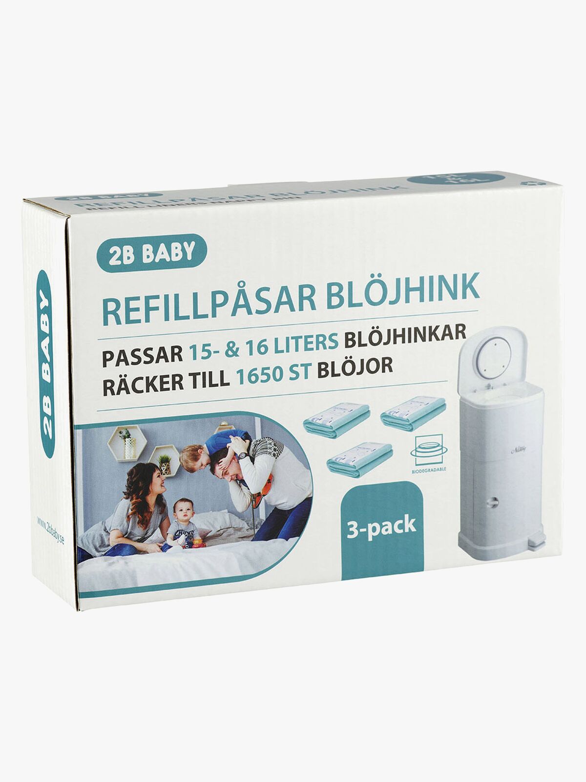 2B Baby Refillposer til Blespand 15&16 Liter 3-pak