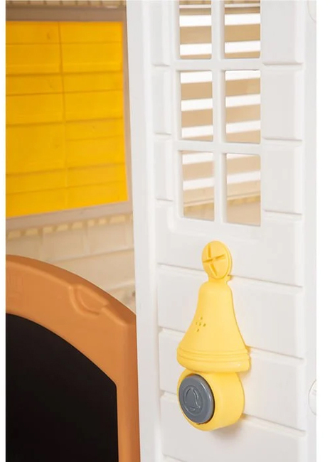 DOLU Garden Legehus med Hegn, Hvid