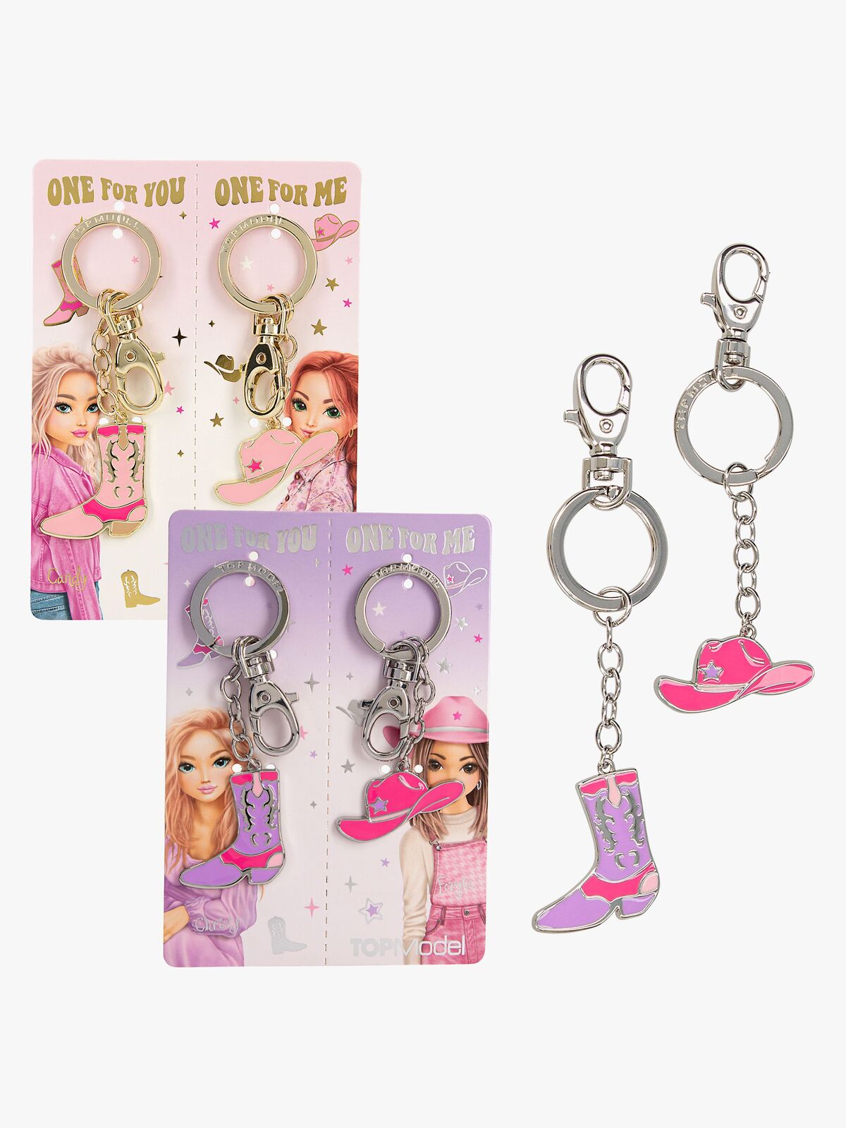 TOPModel Nøgleringe BFF Cowgirl 2-pak, Blandet