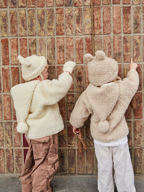 BINIBAMBA Merino Snuggle-jakke, Milk