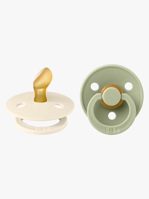 BIBS Colour Sutter 2-pak Latex Str. 1, Ivory/Sage