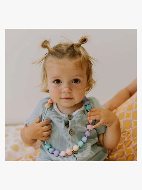 Jellystone Designs Prinsessen På Ærten Bidelegetøj Medium Regnbue, Pastel