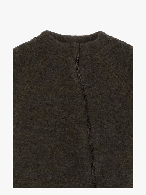 Mikk-Line Ulddragt Merino, Dark Brown Melange