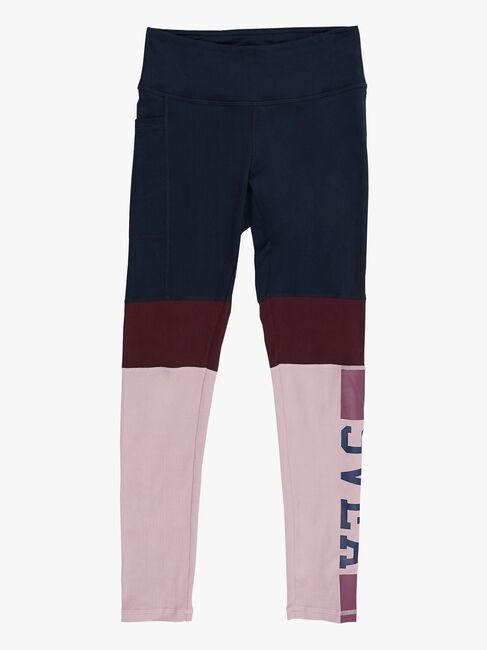 Svea Tights Color Block, Navy