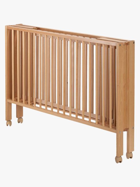 tiSsi  Sammeklappelig Tremmeseng med Madras, Beige