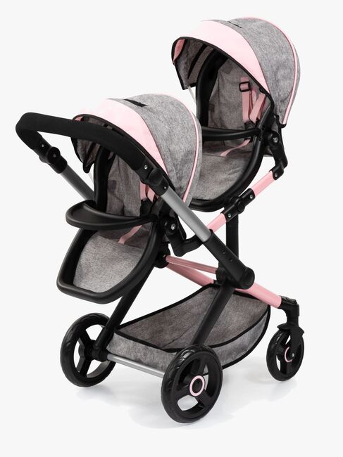 Bayer Design Xeo Twin Tvillingedukkevogn, Grå