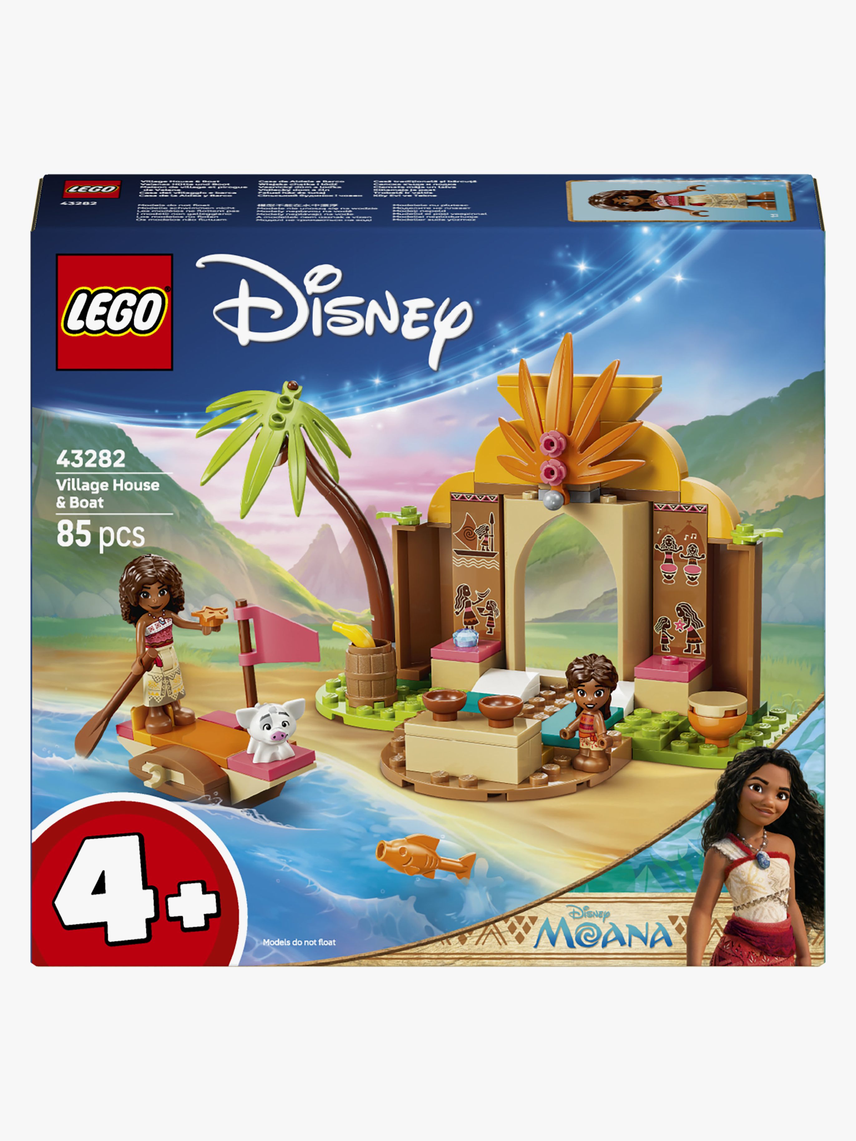 LEGO Disney Princess 43282 Landsbyhus og båd