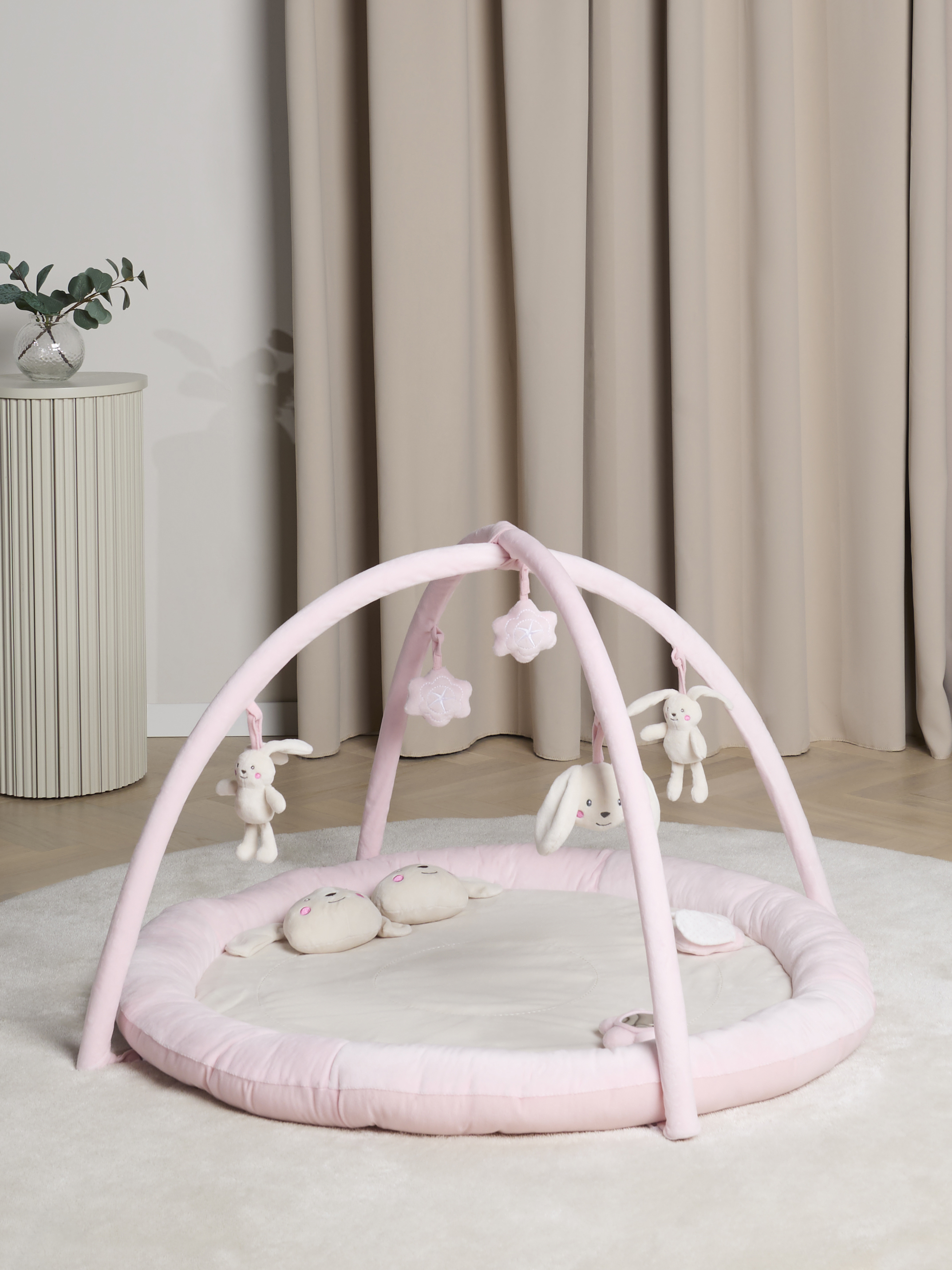 Beemoo PLAY Bunny Aktivitetstæppe, Pink