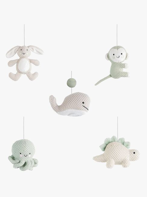 Baby's Only Musikuro Animals, Laurel Green/Warm Linen