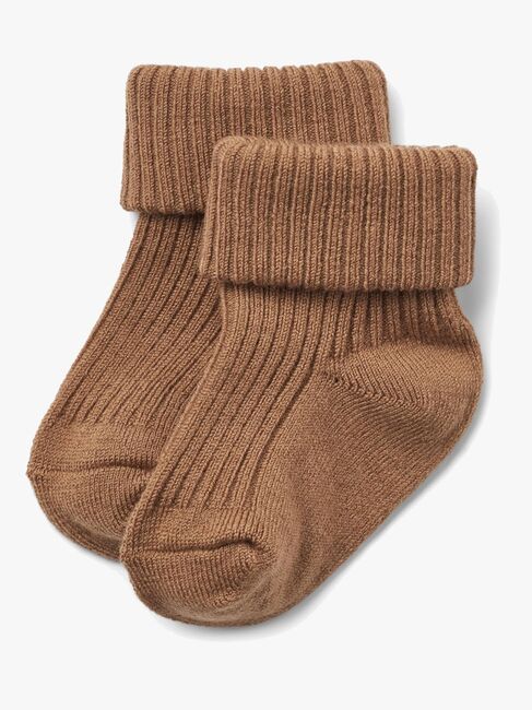 Wheat Ziggy Baby Strømper 2-pak Uld, Caramel 1924588-5073-1550_3b.jpg