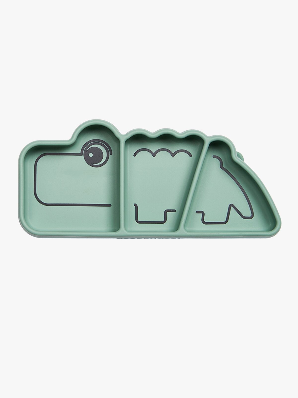 Done By Deer Stick & Stay Tallerken Snacks Croco, Green