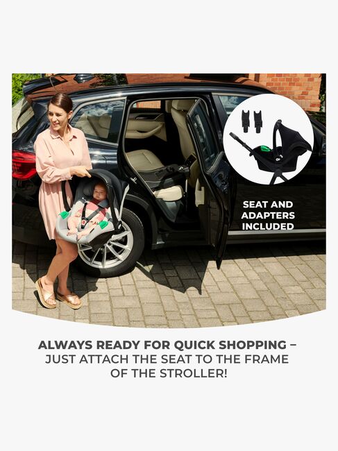 Kinderkraft 3-i-1 NEWLY Kombivogn Travelsystem, Sand Beige