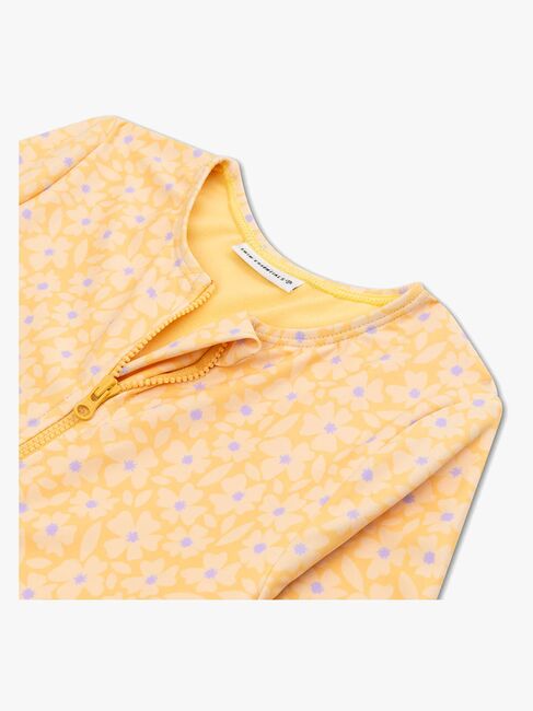 Swim Essentials  Langærmet UV-Dragt, Florish Yellow