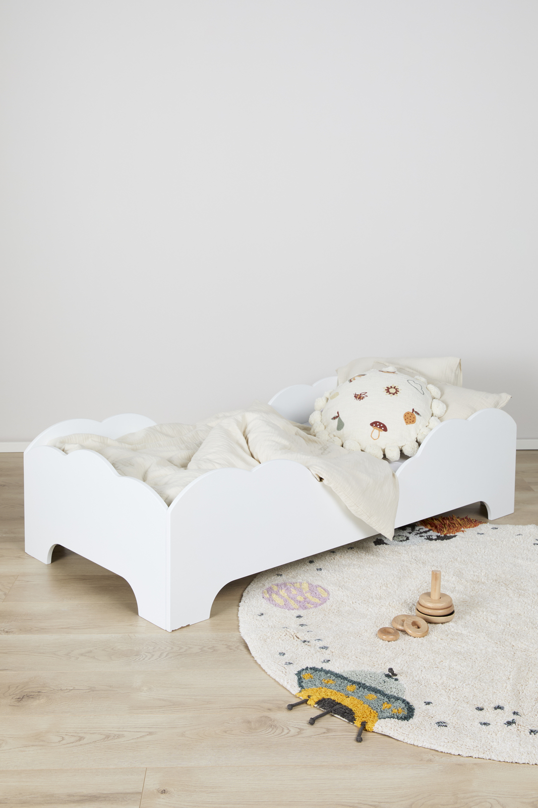 JLY  Skyet Juniorseng 70 x 140, Hvid