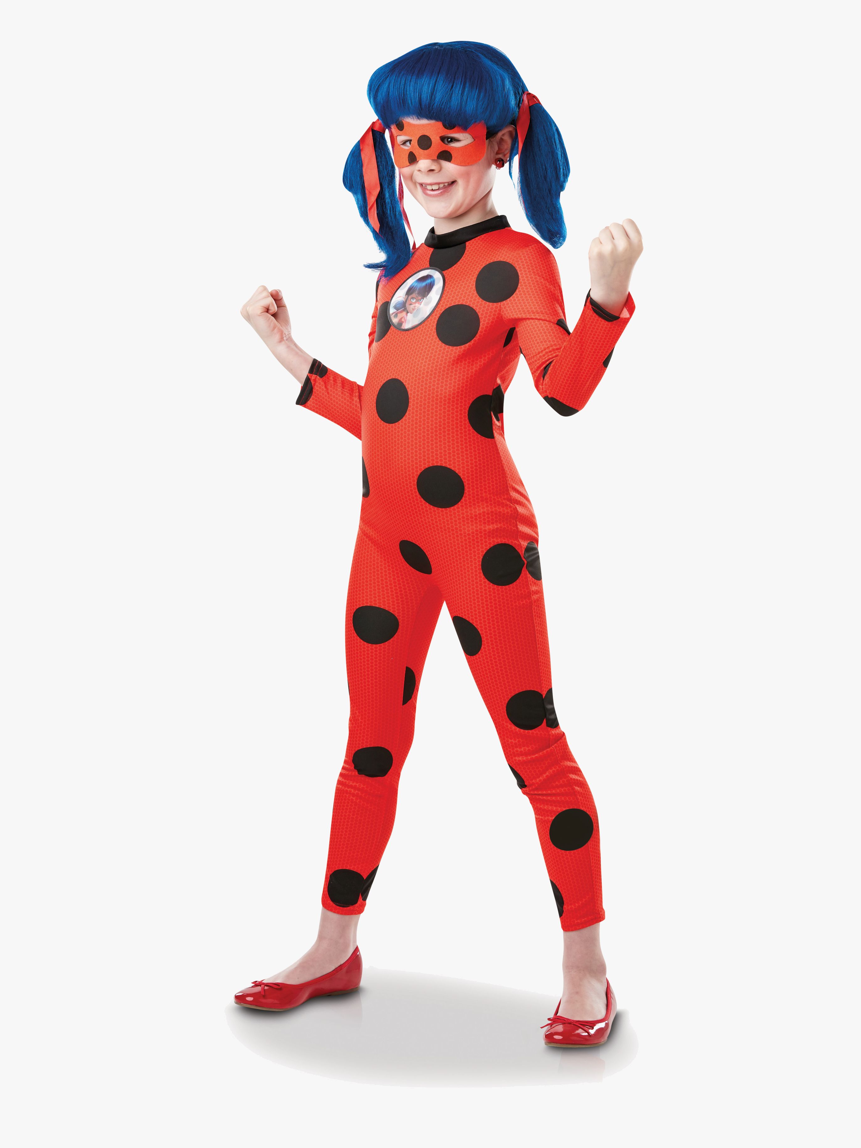 Miraculous Ladybug Tikki Udklædning Med Maske, 7-8 år