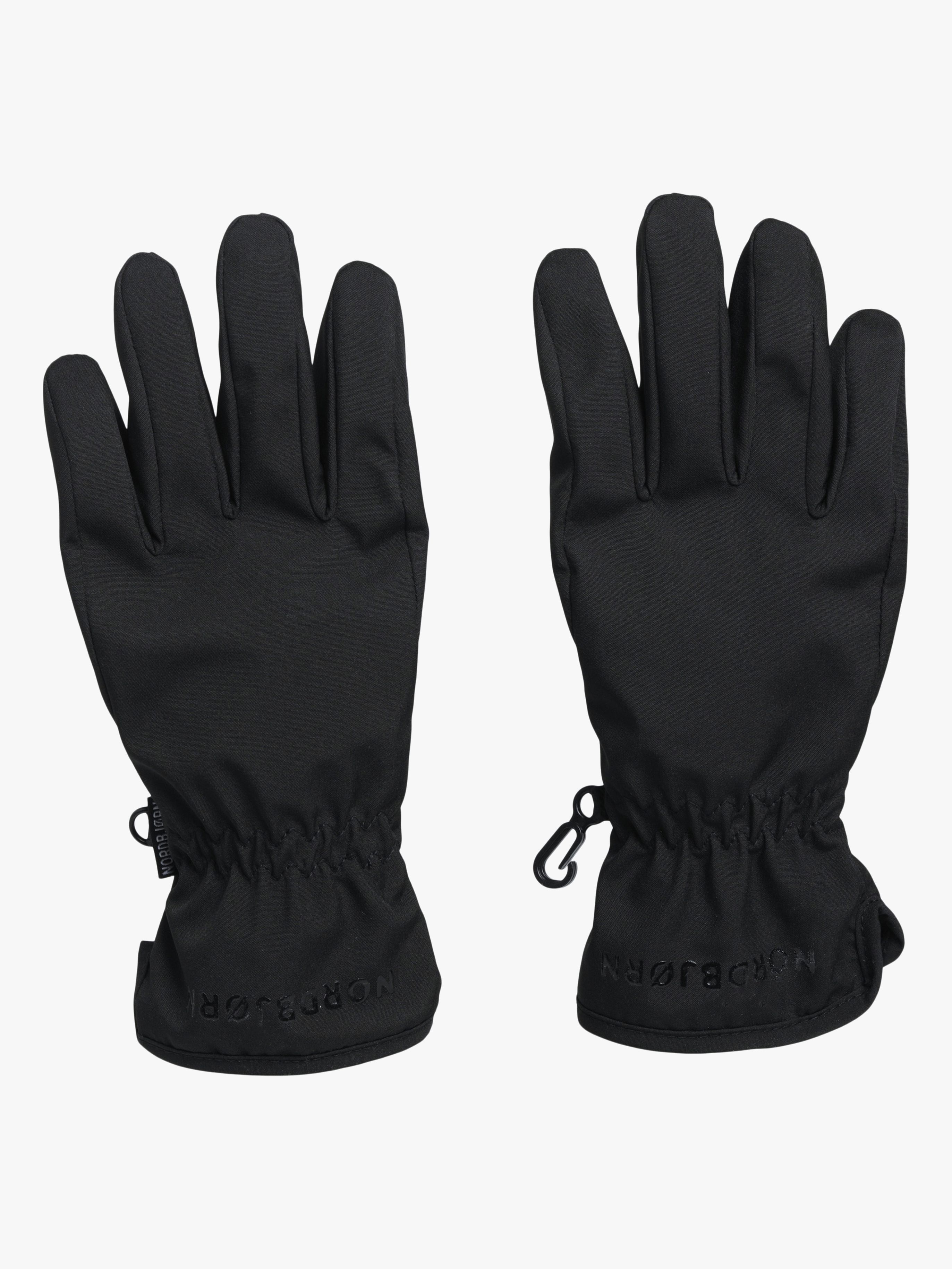Nordbjørn Talvik Softshell handsker, Black, 10-12 År