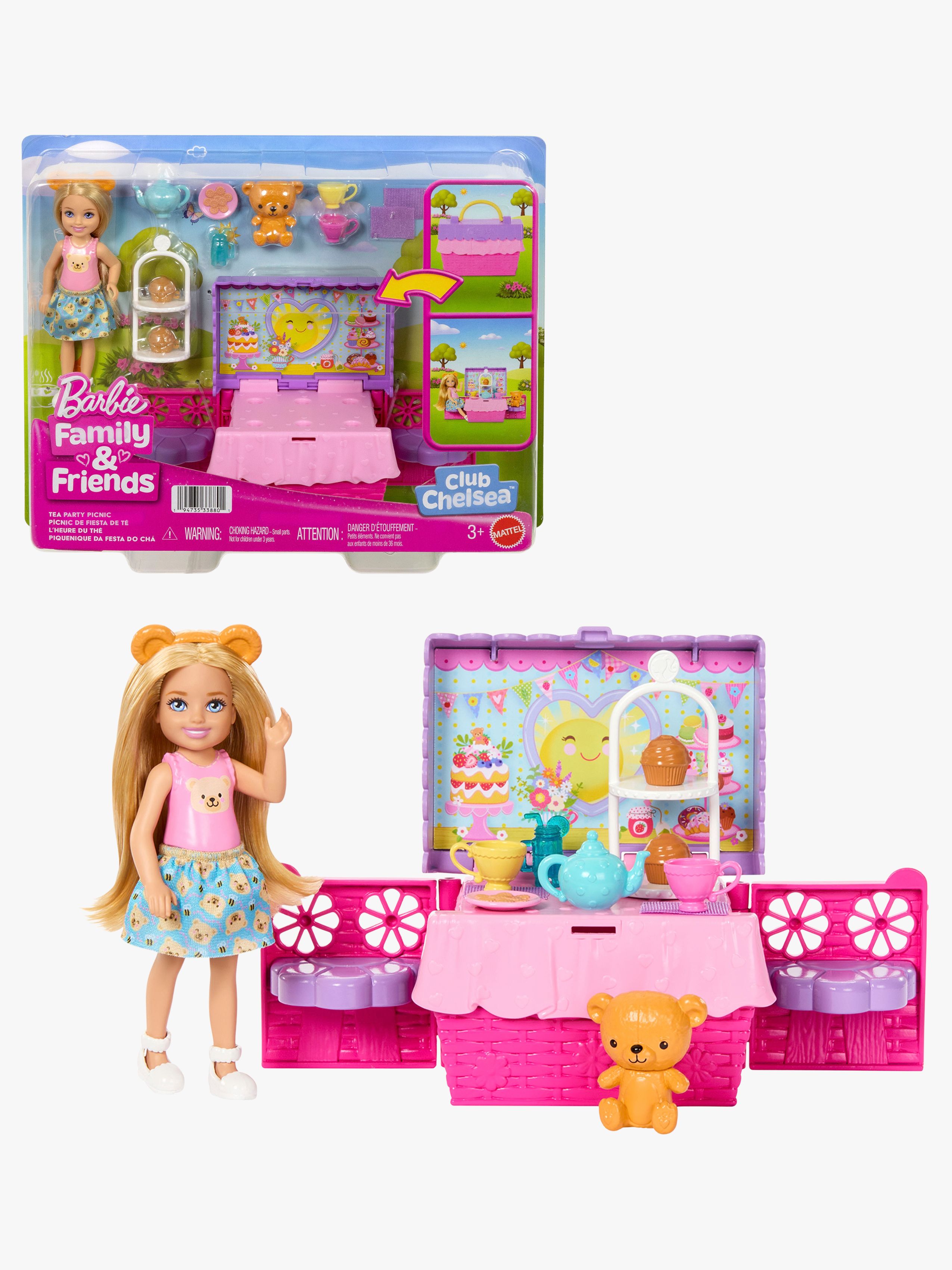 Barbie Family & Friends Club Chelsea Legesæt Teselskab