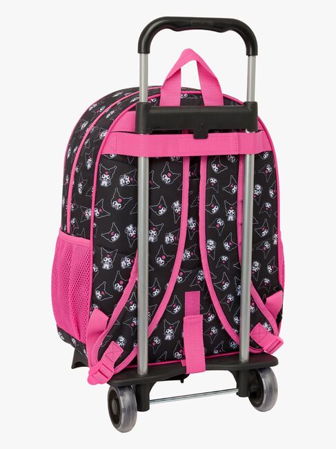 Hello Kitty Kuromi Trolley Kuffert 21L, Lyserød/sort