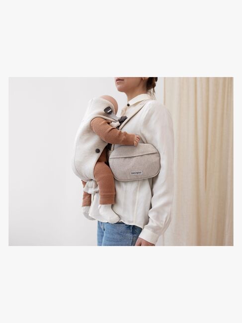BabyBjörn Opbevaringslomme Bæresele Woven, Light Beige Melange