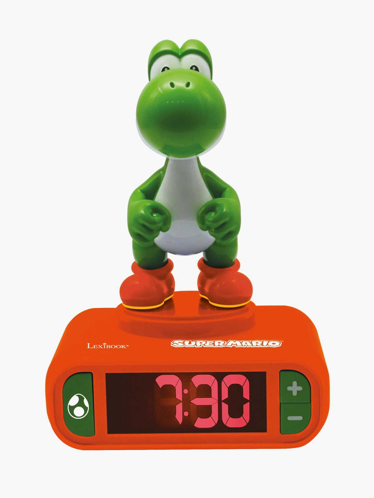 Nintendo Super Mario Yoshi Digitalt Vækkeur med Natlampe