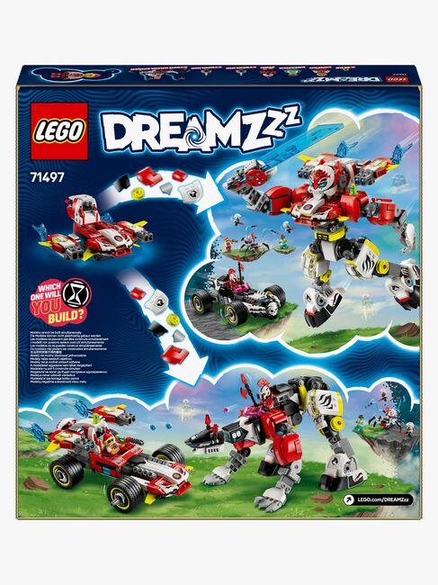 LEGO DREAMZzz 71497 Coopers tiger-mech og Zeros hotrod-bil