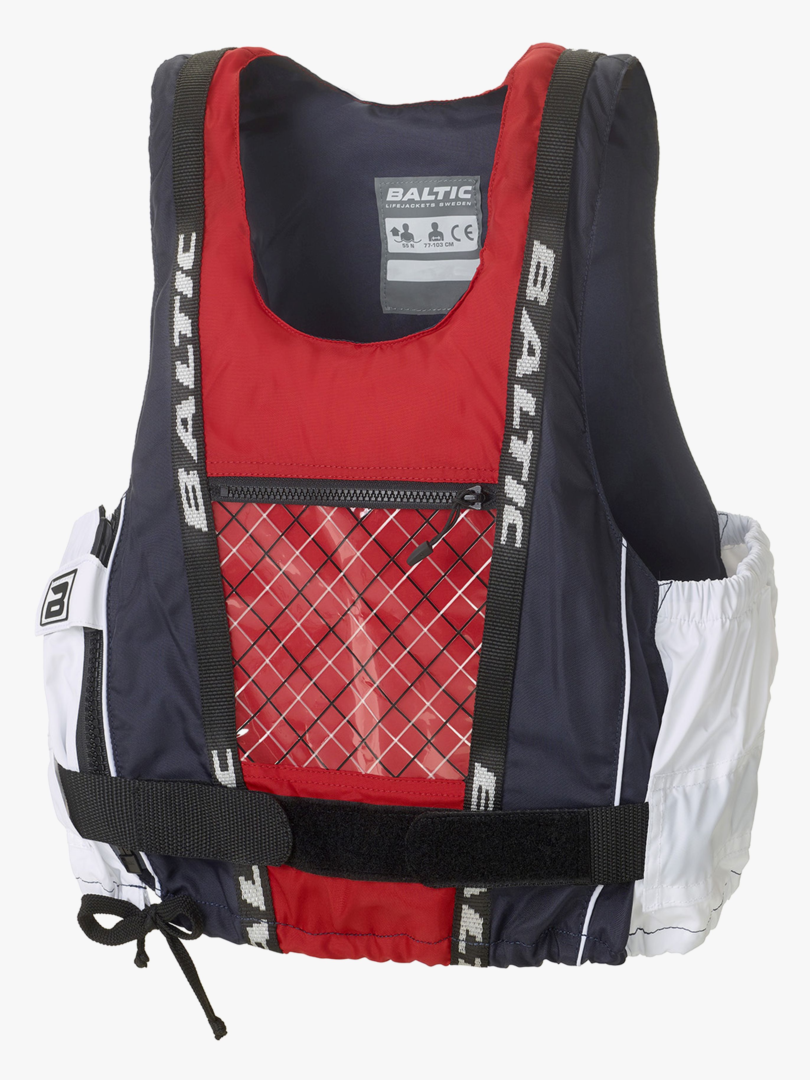 Baltic Dinghy Pro Svømmevest, Rød/Blå/Hvid, 40-50 kg