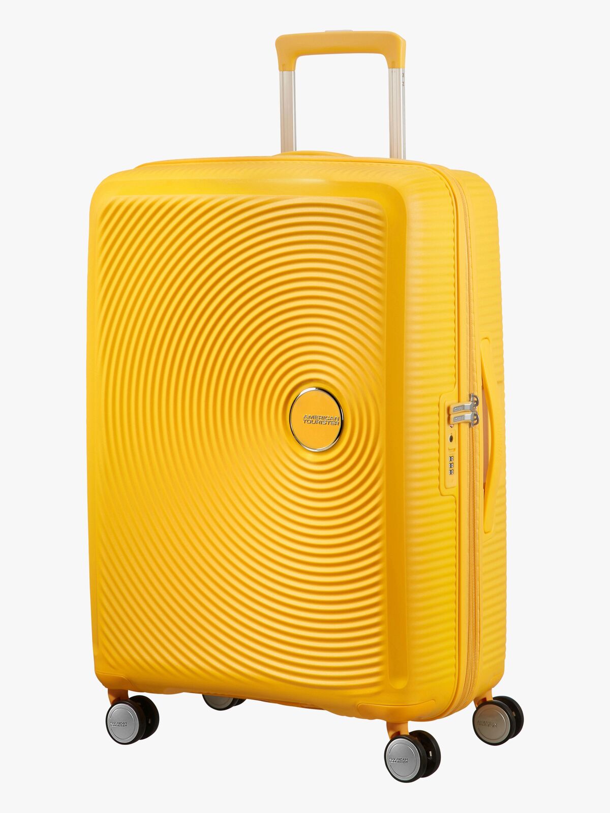 American Tourister Soundbox Spinner Rejsekuffert 71.5L, Golden Yellow
