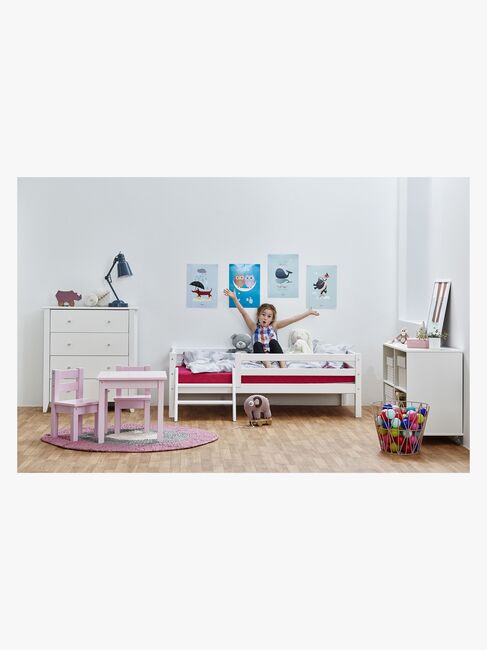 Hoppekids Basic Sengehest Juniorseng ECO Dream, Hvid