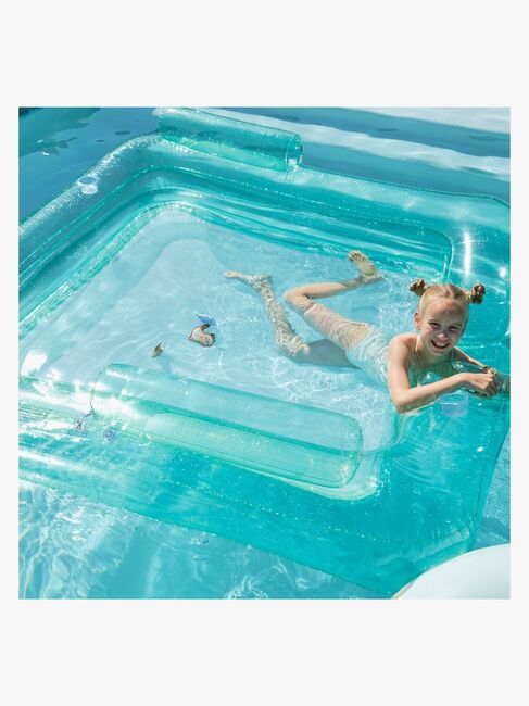 Swim Essentials Family Flydende Hængekøje 200x200 cm, Pure Tones Green