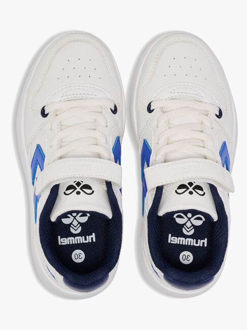 Hummel ST. Power Play Jr Sneakers, Bright White/Black Iris