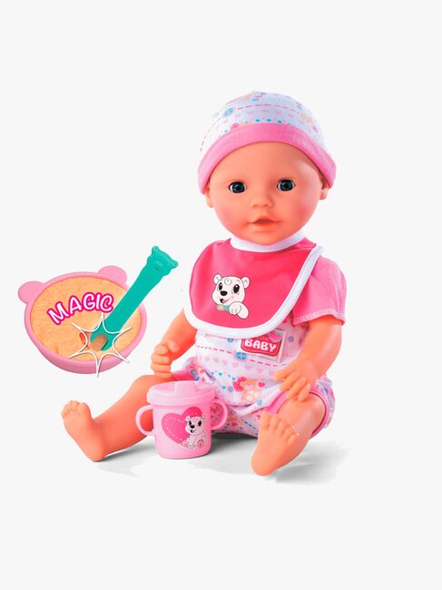 New Born Baby Dukketilbehør Magisk Spisesæt