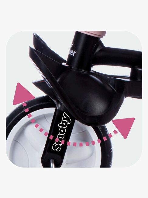 Smoby Trehjulet Cykel Baby Driver Plus, Pink