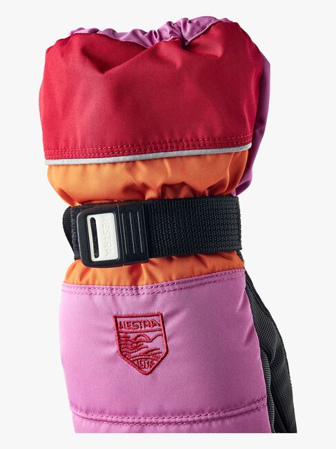 Hestra Kids Czone Vanter, Cerise/Light orange
