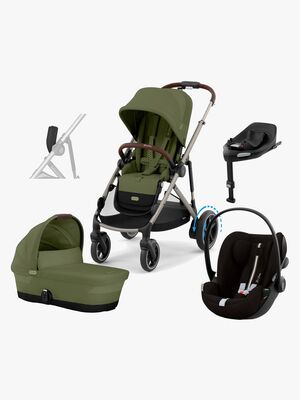 Cybex e-Gazelle S Duovogn inkl. Cloud G i-Size Plus & Base, Moss Green/Taupe