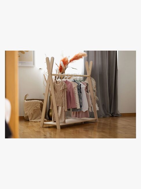 Meowbaby Tipi Tøjstativ L, Natur