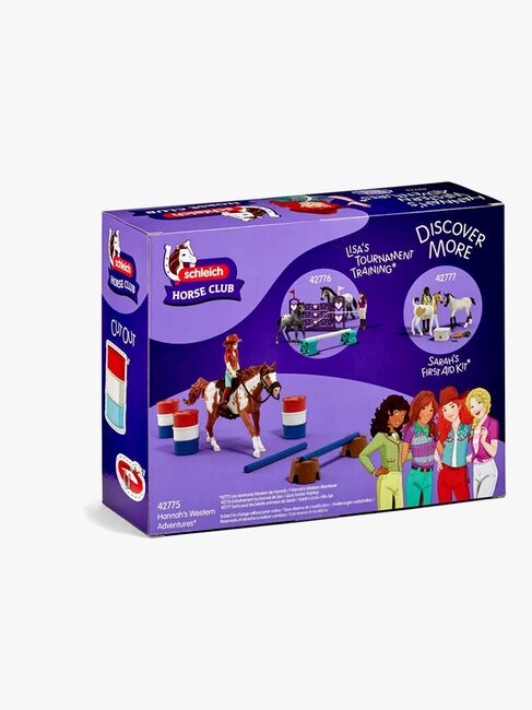 Schleich 42775 Horse Club Hannah's Western Adventures Legesæt
