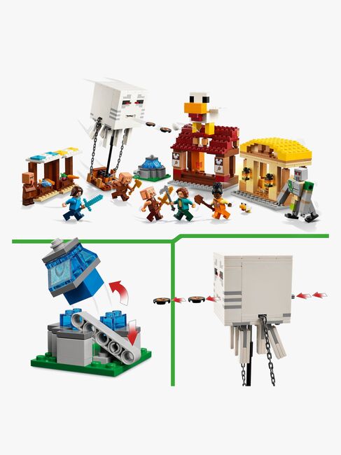 LEGO Minecraft 21273 Ghast-ballonens angreb på landsbyen
