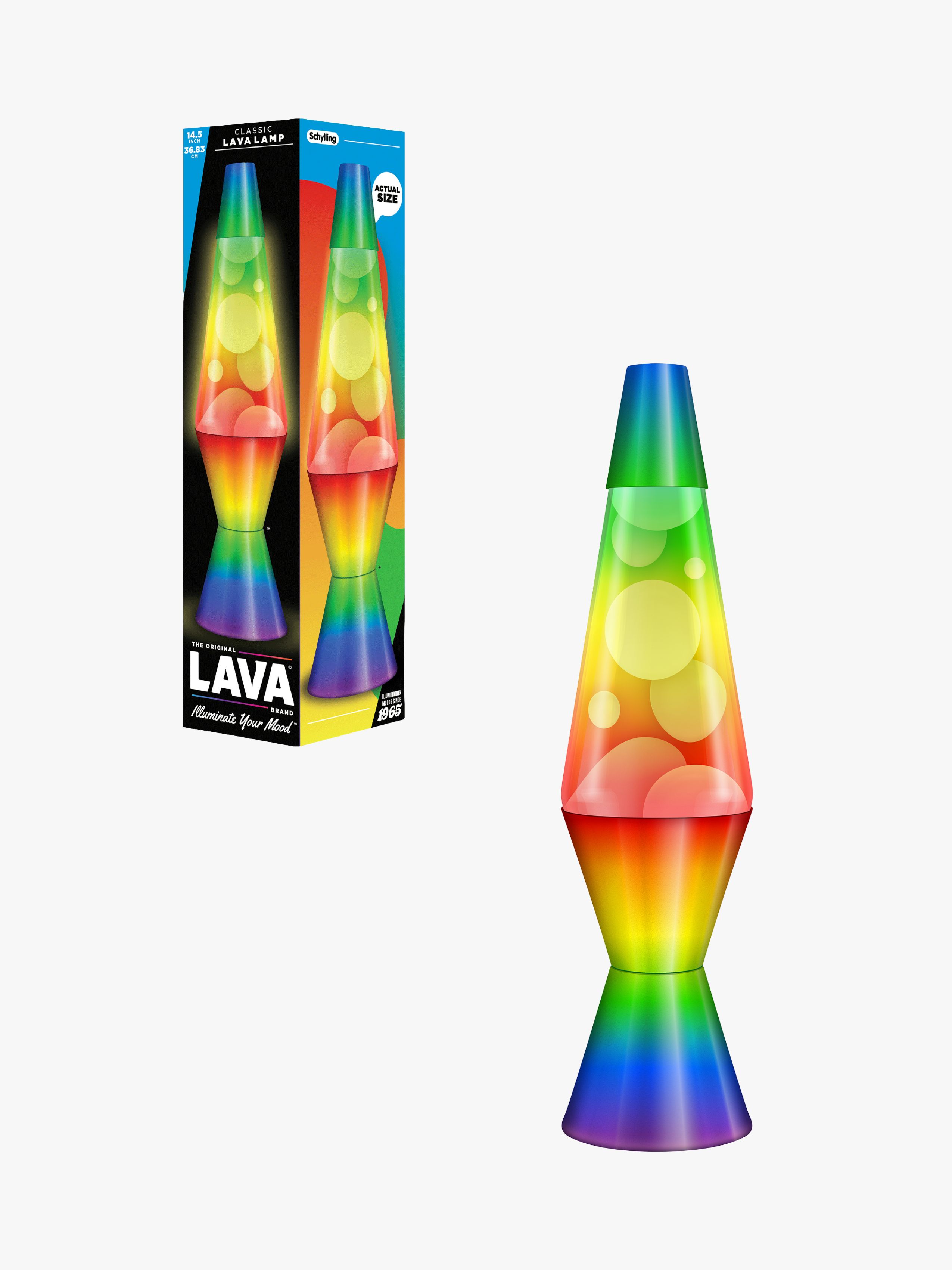 LAVA Lampe Rainbow 37cm, Børnelampe