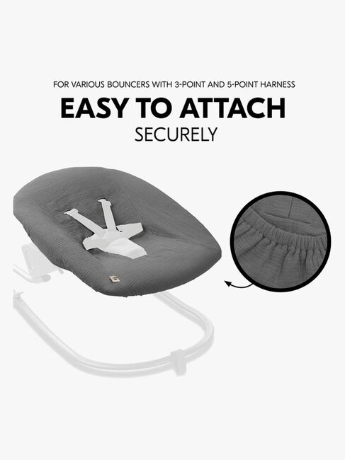 Hauck Skråstol Betræk Baby, Dark Grey