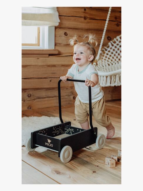 Micki Premium Gåvogn, Sort