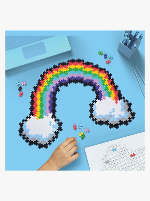 Plus-Plus Puzzle By Number Regnbue & Enhjørning 500 Dele