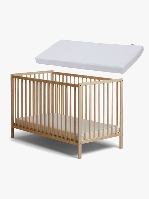 JLY SIGNE Heaven Tremmeseng med BabyMatex Madrass Soft Plus 60x120